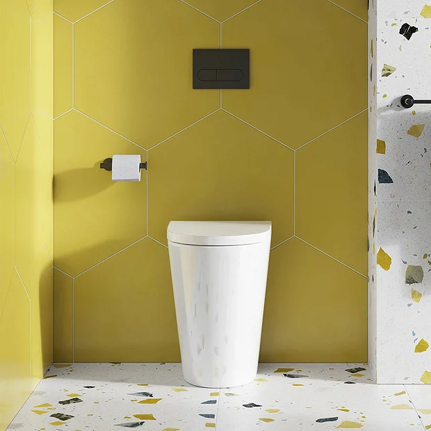 Britton Bathrooms Sphere Tall Rimless Back To Wall Pan + Soft Close Seat 7 Britton Bathrooms Sphere Tall Rimless Back To Wall Pan + Soft Close Seat - Image 5