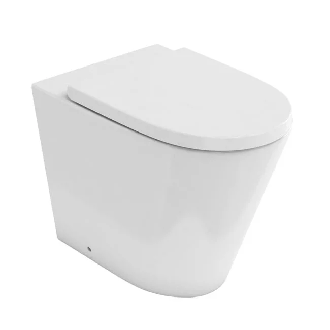 Britton Bathrooms Sphere Rimless Back To Wall Pan + Soft Close Seat 4 Britton Bathrooms Sphere Rimless Back To Wall Pan + Soft Close Seat - Image 2
