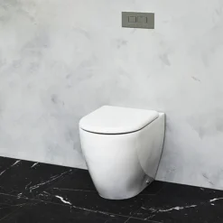 Britton Bathrooms Milan Rimless Back To Wall Pan + Soft Close Seat