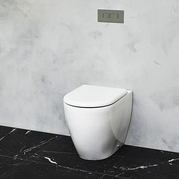 Britton Bathrooms Milan Rimless Back To Wall Pan + Soft Close Seat 3 Britton Bathrooms Milan Rimless Back To Wall Pan + Soft Close Seat