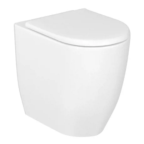 Britton Bathrooms Milan Rimless Back To Wall Pan + Soft Close Seat 4 Britton Bathrooms Milan Rimless Back To Wall Pan + Soft Close Seat - Image 2