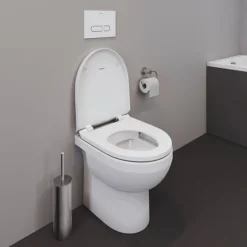 Duravit No.1 480mm Rimless Back To Wall Toilet Pan + Seat 13 Duravit No.1 480mm Rimless Back To Wall Toilet Pan + Seat -Bathroom And Toilet 2184090000 d1