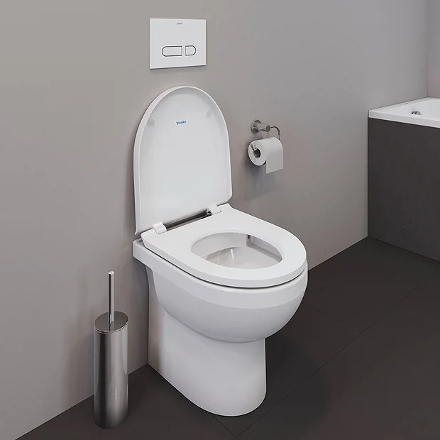 Duravit No.1 480mm Rimless Back To Wall Toilet Pan + Seat 8 Duravit No.1 480mm Rimless Back To Wall Toilet Pan + Seat - Image 6