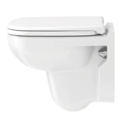 Duravit D-Code Compact HygieneGlaze Wall Hung Toilet + Seat -Bathroom And Toilet 2211092000 d1