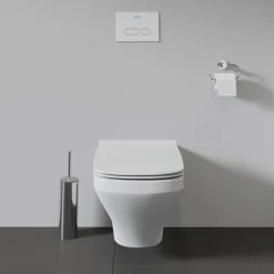 Duravit DuraStyle Rimless HygieneGlaze Durafix 700mm Wall Hung Toilet + Seat 13 Duravit DuraStyle Rimless HygieneGlaze Durafix 700mm Wall Hung Toilet + Seat -Bathroom And Toilet 2542090000 d4
