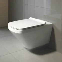 Duravit DuraStyle Rimless HygieneGlaze Durafix 700mm Wall Hung Toilet + Seat