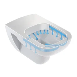 Duravit D-Code Rimless Wall Hung Toilet + Seat 13 Duravit D-Code Rimless Wall Hung Toilet + Seat -Bathroom And Toilet 2570090000 d3