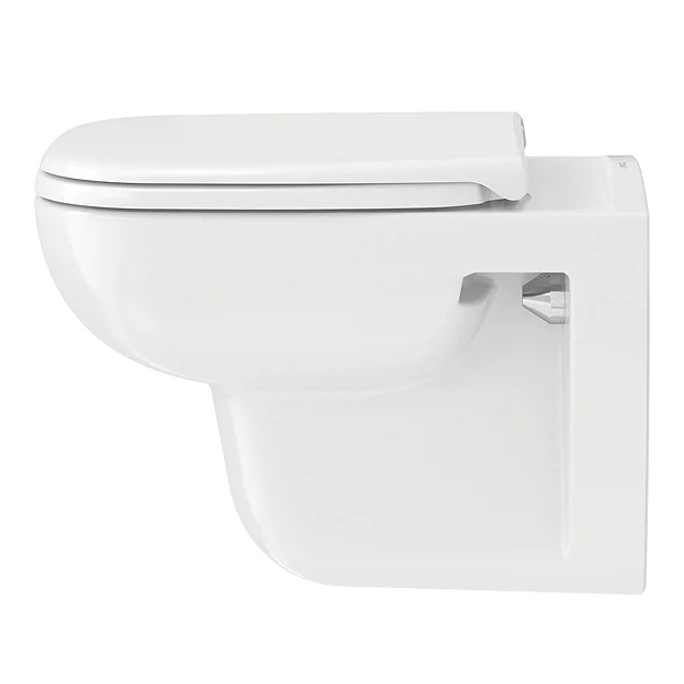 Duravit D-Code Rimless HygieneGlaze Wall Hung Toilet + Seat 6 Duravit D-Code Rimless HygieneGlaze Wall Hung Toilet + Seat - Image 4