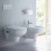 Duravit D-Code Rimless HygieneGlaze Wall Hung Toilet + Seat 2 Duravit D-Code Rimless HygieneGlaze Wall Hung Toilet + Seat -Bathroom And Toilet 2570092000 d6