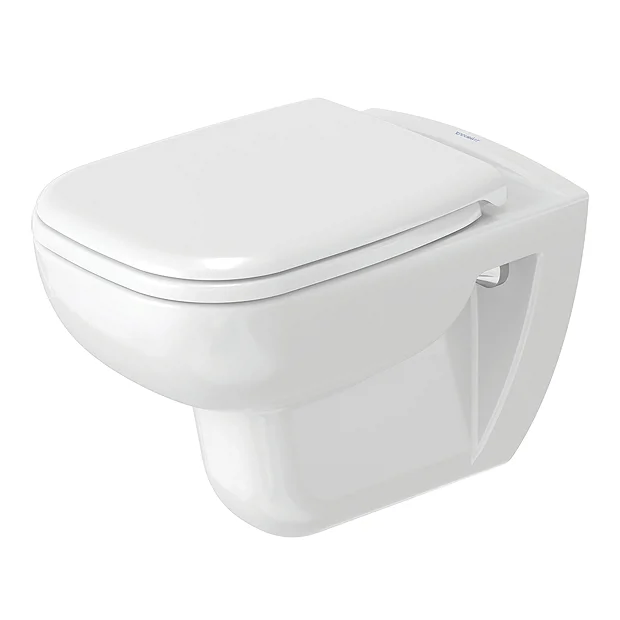 Duravit D-Code Rimless HygieneGlaze Wall Hung Toilet + Seat 4 Duravit D-Code Rimless HygieneGlaze Wall Hung Toilet + Seat - Image 2