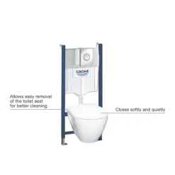 Grohe Solido Nova Cosmopolitan Complete WC 4 In 1 Pack + FREE TOILET ROLL HOLDER -Bathroom And Toilet 38950000 d2