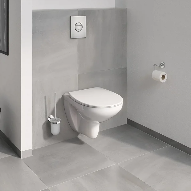 Grohe Bau Rimless Wall Hung Toilet With Slim Soft Close Seat 3 Grohe Bau Rimless Wall Hung Toilet With Slim Soft Close Seat