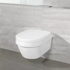 Villeroy & Boch Villeroy And Boch Architectura DirectFlush Rimless Wall Hung Toilet + Soft Close Seat -Bathroom And Toilet 4687hr01 d3