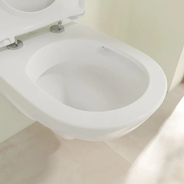 Villeroy & Boch Villeroy And Boch O.novo DirectFlush Wall Hung Toilet W/ Soft Close Toilet Seat 6 Villeroy & Boch Villeroy And Boch O.novo DirectFlush Wall Hung Toilet W/ Soft Close Toilet Seat - Image 4