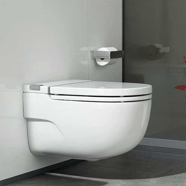 Roca In-Tank Meridian Wall Hung Toilet With Integrated Cistern, Soft Close Seat + Frame 4 Roca In-Tank Meridian Wall Hung Toilet With Integrated Cistern, Soft Close Seat + Frame - Image 2