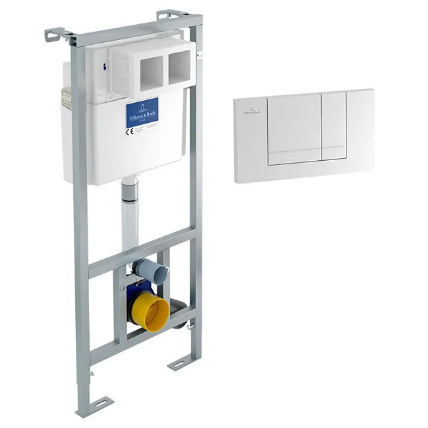 Villeroy & Boch Villeroy And Boch Viconnect Pro 1120mm Toilet Frame + Chrome Flush Plate 4 Villeroy & Boch Villeroy And Boch Viconnect Pro 1120mm Toilet Frame + Chrome Flush Plate - Image 2