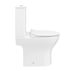 Alps Modern Rimless Short Projection Toilet + Soft Closing Seat -Bathroom And Toilet alp350 d4