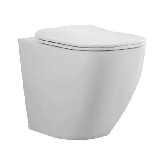 BagnoDesign Attache Rimless Back To Wall Toilet With Seat 3 BagnoDesign Attache Rimless Back To Wall Toilet With Seat