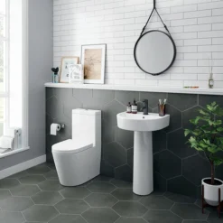 Arezzo BTW Close Coupled Toilet + Soft Close Seat 8 Arezzo BTW Close Coupled Toilet + Soft Close Seat -Bathroom And Toilet arzbtwcc nd2
