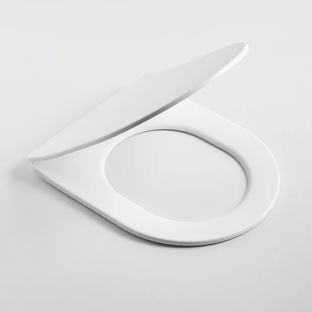 Arezzo Matt White BTW Close Coupled Toilet + Soft Close Seat 3 Arezzo Matt White BTW Close Coupled Toilet + Soft Close Seat