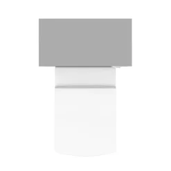 Arezzo 500 Matt Grey WC Unit With Cistern + Square Pan