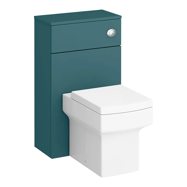 Arezzo 500 Matt Green WC Unit With Cistern + Square Pan 4 Arezzo 500 Matt Green WC Unit With Cistern + Square Pan - Image 2