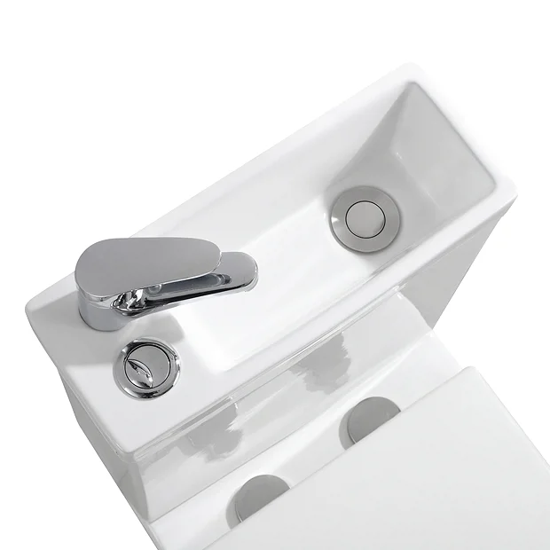 Arezzo Space Saving Combined Two-In-One Wash Basin + Rimless Toilet 7 Arezzo Space Saving Combined Two-In-One Wash Basin + Rimless Toilet - Image 5