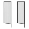 2 X Arezzo Fluted Glass Matt Black Framed Urinal Partitions 2 2 X Arezzo Fluted Glass Matt Black Framed Urinal Partitions -Bathroom And Toilet azmbfp2 d2