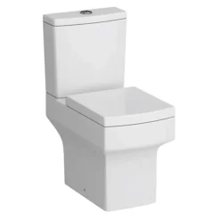 Arezzo Square Close Coupled Toilet + Soft Close Seat