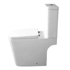 Arezzo Square Close Coupled Rimless Toilet With Soft Close Seat -Bathroom And Toilet azssqcc d1