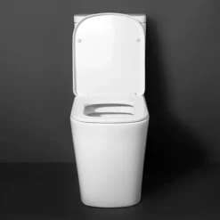 Arezzo Square Close Coupled Rimless Toilet With Soft Close Seat -Bathroom And Toilet azssqcc d2