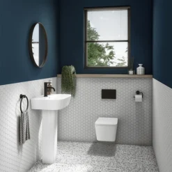 Arezzo Square Wall Hung Rimless Toilet Incl. Soft Close Seat 9 Arezzo Square Wall Hung Rimless Toilet Incl. Soft Close Seat -Bathroom And Toilet azssqwhp d2