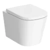 Arezzo Square Wall Hung Rimless Toilet Incl. Soft Close Seat -Bathroom And Toilet azssqwhp d3