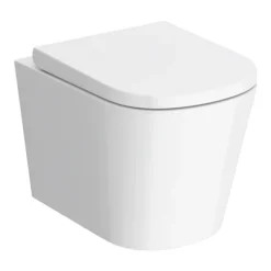 Bathroom And Toilet 27 Arezzo Square Wall Hung Rimless Toilet Incl. Soft Close Seat