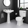 Arezzo Traditional Toilet With Chrome Lever -Bathroom And Toilet aztccch d6