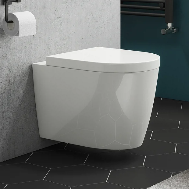 Arezzo Wall Hung Toilet Incl. Soft Close Seat 4 Arezzo Wall Hung Toilet Incl. Soft Close Seat - Image 2