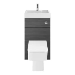 Brooklyn 500mm Grey Avola 2-In-1 Combined Wash Basin & Toilet 8 Brooklyn 500mm Grey Avola 2-In-1 Combined Wash Basin & Toilet -Bathroom And Toilet bcomgryn d1