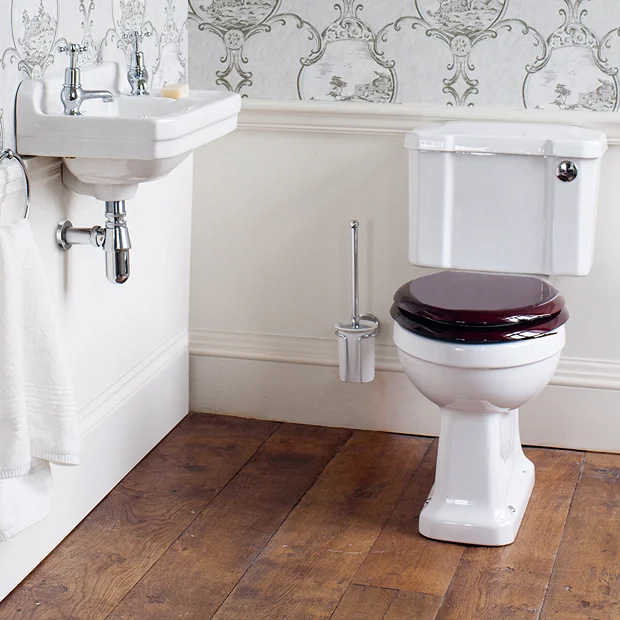 Burlington Cloakroom Slimline Toilet - Button Flush 3 Burlington Cloakroom Slimline Toilet - Button Flush