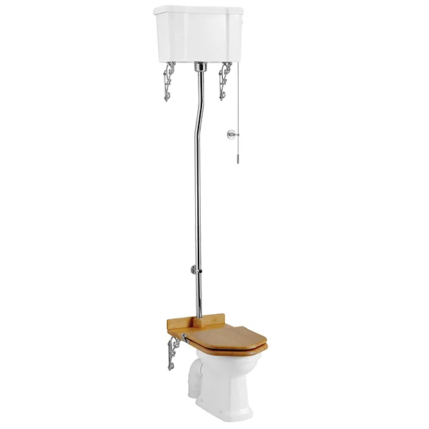 Burlington High Level Toilet - White Ceramic Cistern 4 Burlington High Level Toilet - White Ceramic Cistern - Image 2