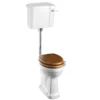 Burlington Low Level WC - 44cm Slimline Cistern - Lever Flush -Bathroom And Toilet burlingtonlowlevelwc44cmslimlinecisternleverflushl