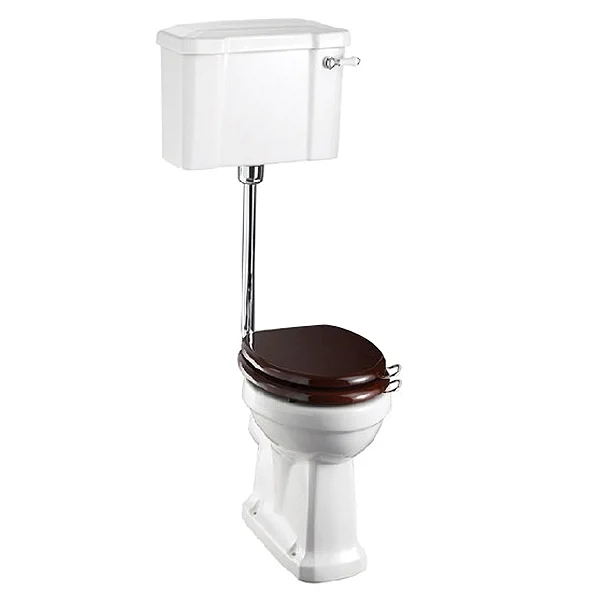 Burlington Low Level WC - 51cm White Ceramic Cistern Lever Flush 3 Burlington Low Level WC - 51cm White Ceramic Cistern Lever Flush