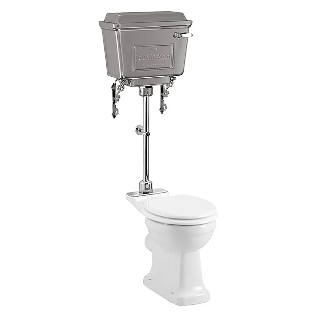 Burlington Standard Medium Level WC With Chrome Lever Cistern 4 Burlington Standard Medium Level WC With Chrome Lever Cistern - Image 2