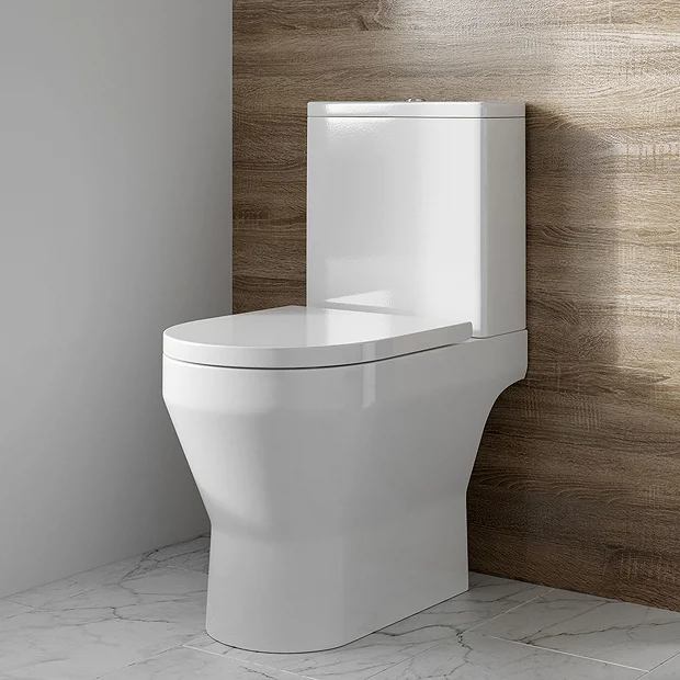 Britton Bathrooms Curve2 Rimless Close Coupled Toilet + Soft Close Seat 6 Britton Bathrooms Curve2 Rimless Close Coupled Toilet + Soft Close Seat - Image 4