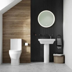 Britton Curve2 Rimless Close Coupled Open Back Toilet With Matt Black Flush Button + Soft Close Seat 11 Britton Curve2 Rimless Close Coupled Open Back Toilet With Matt Black Flush Button + Soft Close Seat -Bathroom And Toilet c2ccwc d2 2
