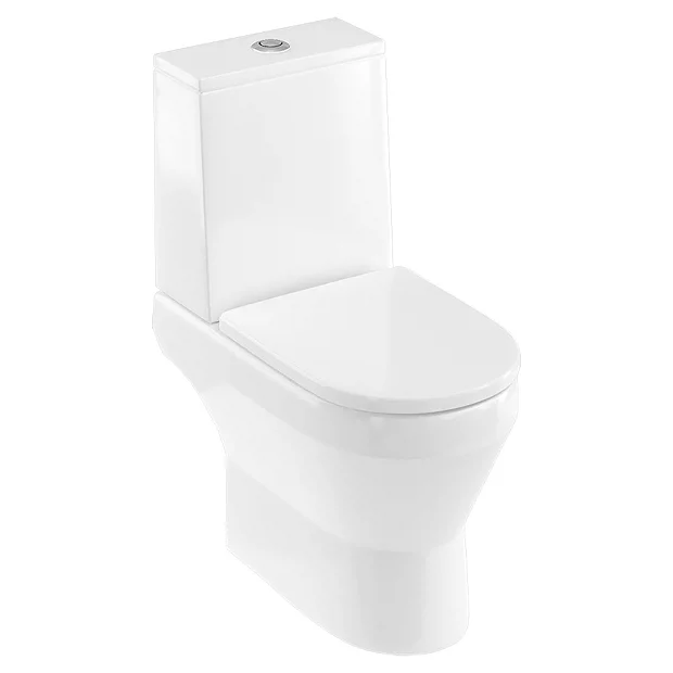 Britton Bathrooms Curve2 Rimless Close Coupled Toilet + Soft Close Seat 4 Britton Bathrooms Curve2 Rimless Close Coupled Toilet + Soft Close Seat - Image 2