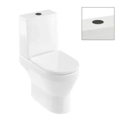 Britton Curve2 Rimless Close Coupled Open Back Toilet With Matt Black Flush Button + Soft Close Seat 9 Britton Curve2 Rimless Close Coupled Open Back Toilet With Matt Black Flush Button + Soft Close Seat -Bathroom And Toilet c2scopmb l