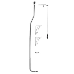 Chatsworth High Level Traditional Toilet W. Graphite Seat & Black Flush Pull Handle -Bathroom And Toilet chhlwcbfd2