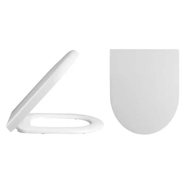 Hudson Reed Luna Round Back To Wall Pan With Top-Fixing Soft Close Seat 5 Hudson Reed Luna Round Back To Wall Pan With Top-Fixing Soft Close Seat - Image 3