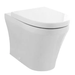 Hudson Reed Luna Round Back To Wall Pan With Top-Fixing Soft Close Seat 9 Hudson Reed Luna Round Back To Wall Pan With Top-Fixing Soft Close Seat -Bathroom And Toilet cpa008 lrg