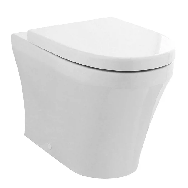 Hudson Reed Luna Round Back To Wall Pan With Top-Fixing Soft Close Seat 4 Hudson Reed Luna Round Back To Wall Pan With Top-Fixing Soft Close Seat - Image 2
